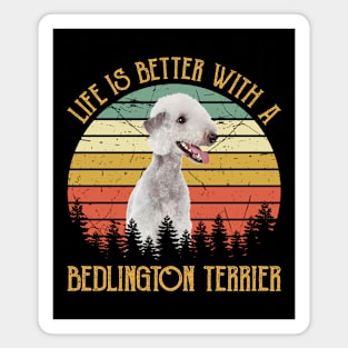 Vintage Life Is Better With A Bedlington Terrier Magnet